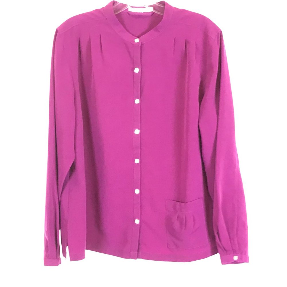 😀 3 for $20 Petite XL TravelSmith Purple Blouse